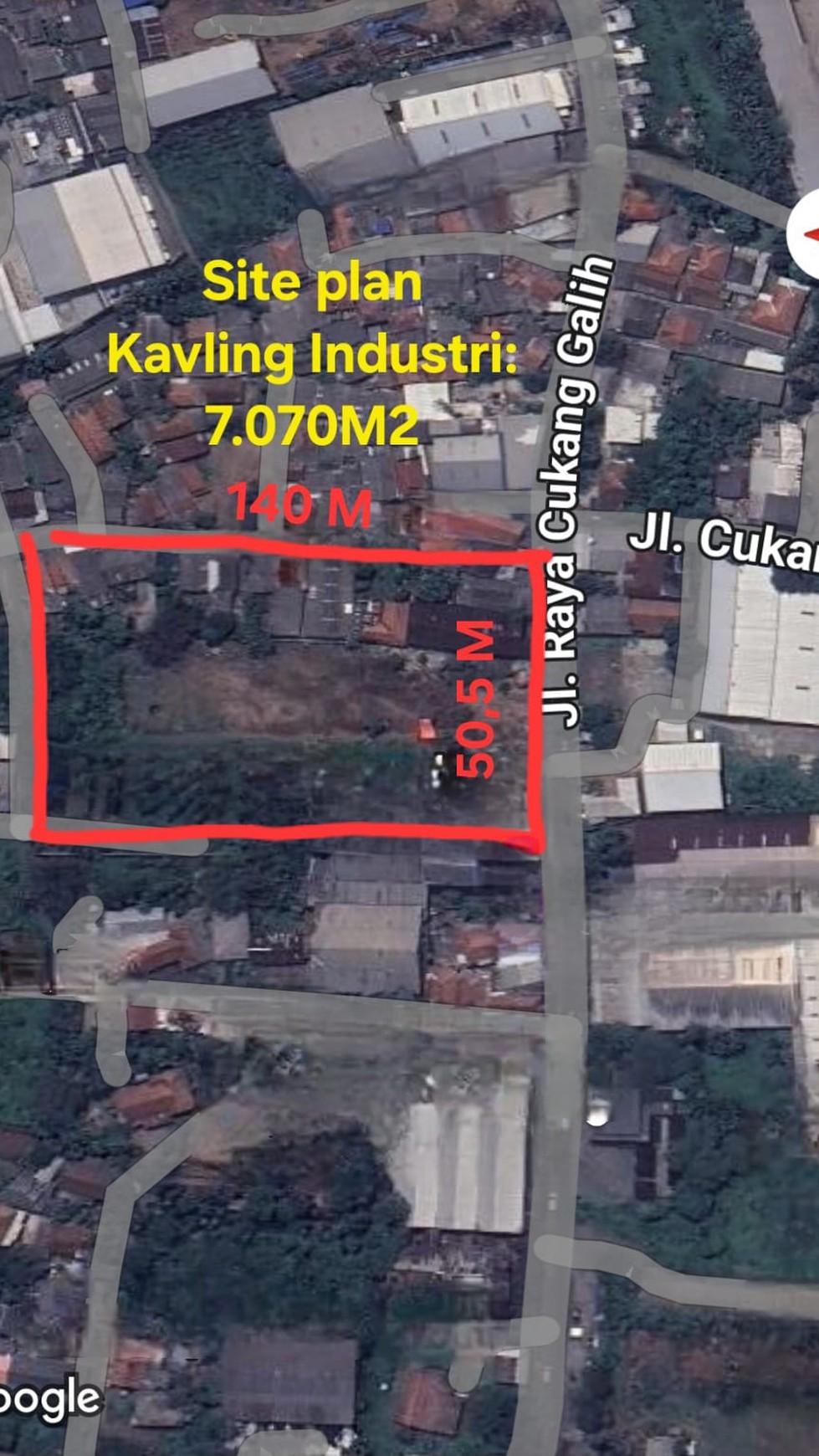 Dijual Cepat Kavling Industri Strategis di Curug Tangerang dengan harga mENARIK