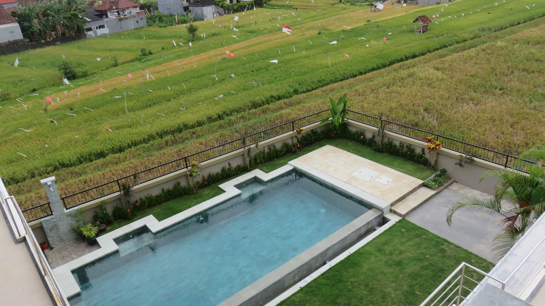 Modern Villa Hak Milik In Canggu Bali With Rice Field View