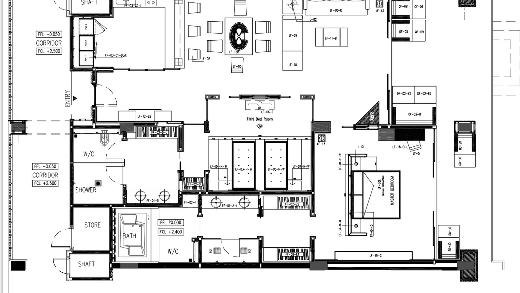 Two Bedroom Luxury Oceanfront Apartment in Echo Beach, Canggu Bali