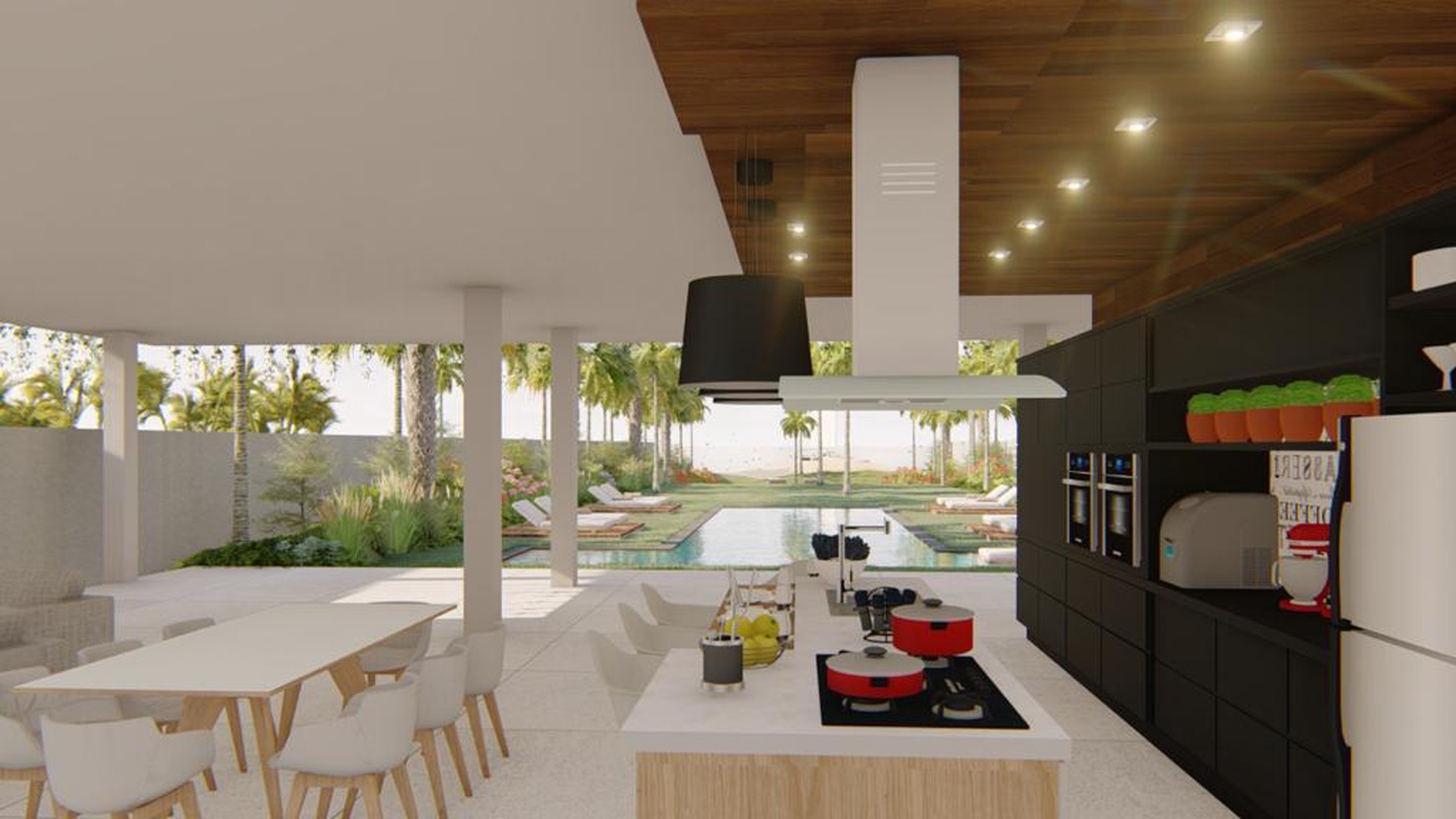 Freehold 6 bedroom beach villa at Perkutatan Beach Bali.