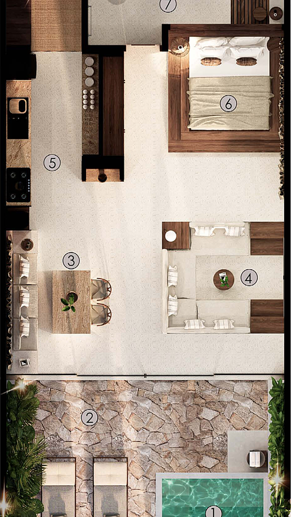 1-Bedroom 2nd Floor Apartment with Plunge Pool Tumbak Bayuh Bali