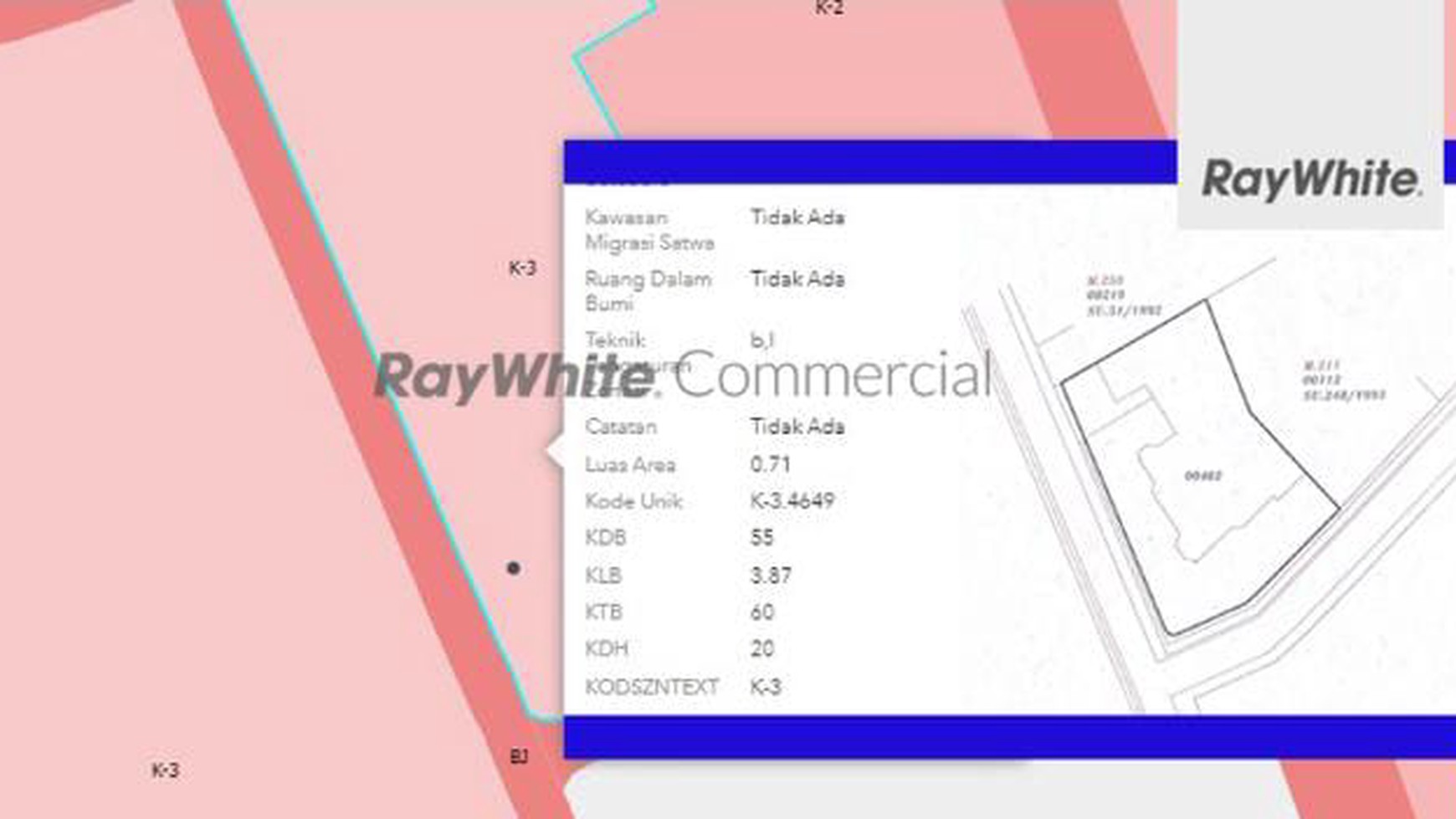 Rumah hitung tanah Area Komersial Cikini, Menteng - Jakarta Pusat