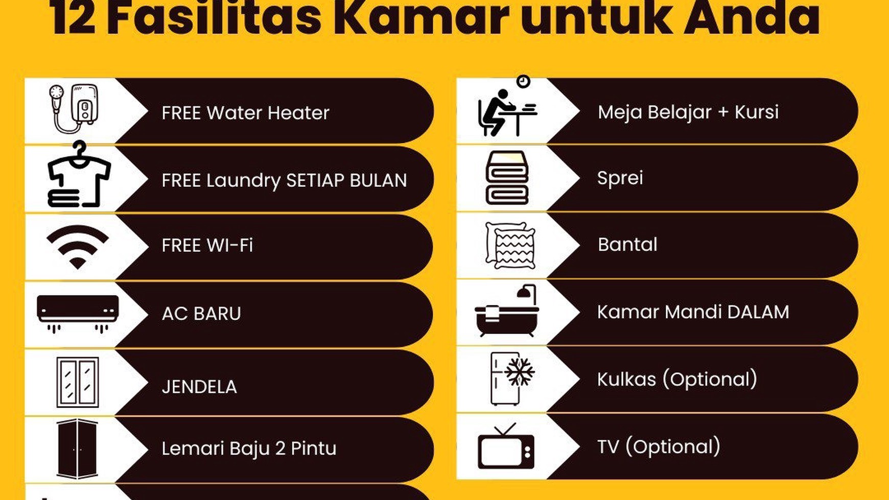 Rumah Kost Modern 27 Kamar dekat Kiic Telukjambe Timur Karawang