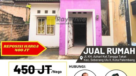 Dijual Cepat Rumah di Tangga Takat Kota Palembang