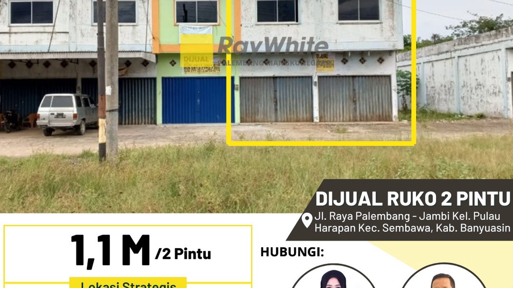 Dijual Ruko 2 Pintu di Desa Pulau Harapan Sembawa Banyuasin