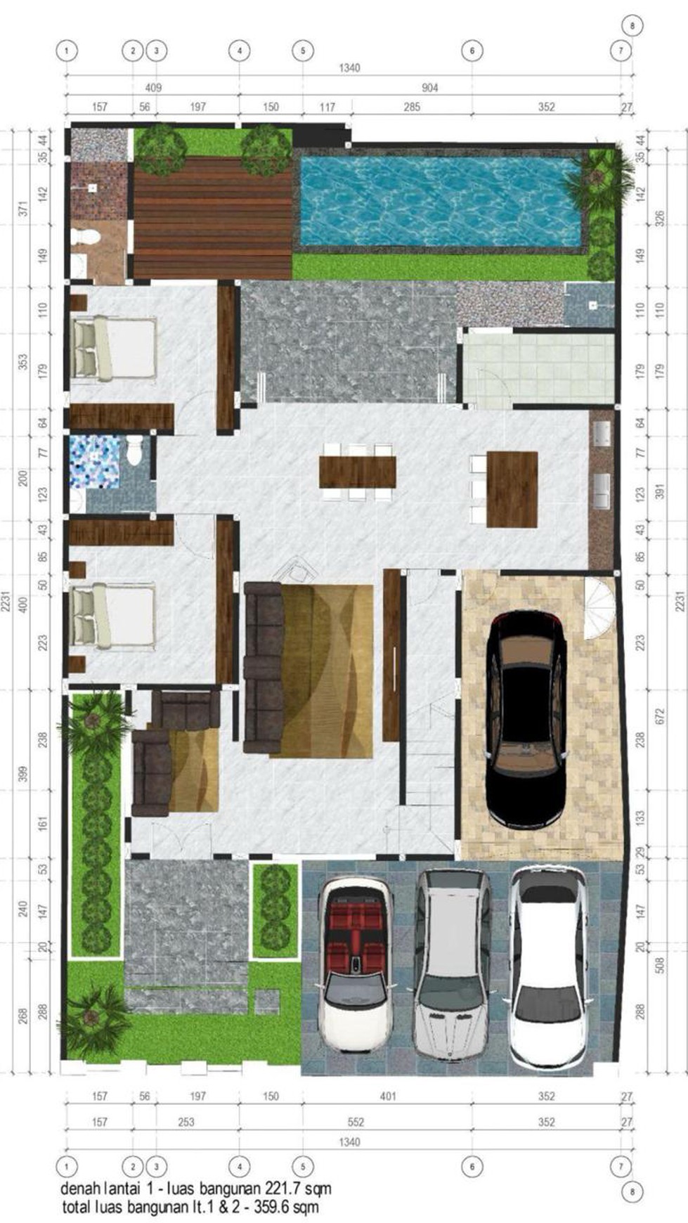 Rumah Hitung Tanah Area Cipete