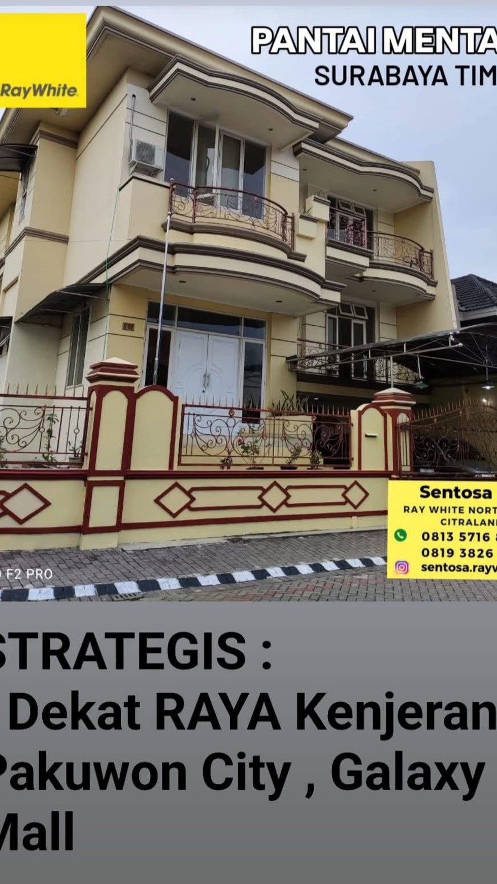 Dijual 300m2 Rumah Pantai Mentari Kenjeran Surabaya Timur - Hook 3,5 Lantai Dekat Pakuwon.city, Galaxy Mall