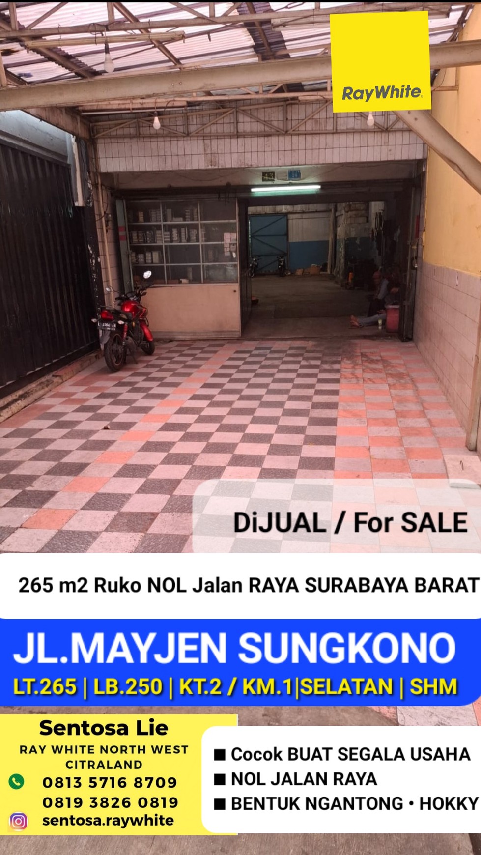 Murah Luas Dijual Ruko Jl. Mayjen Sungkono, Dukuh Pakis, Kec. Dukuhpakis, Surabaya Jawa Timur Strategis Nol Jalan Raya Komersial Area