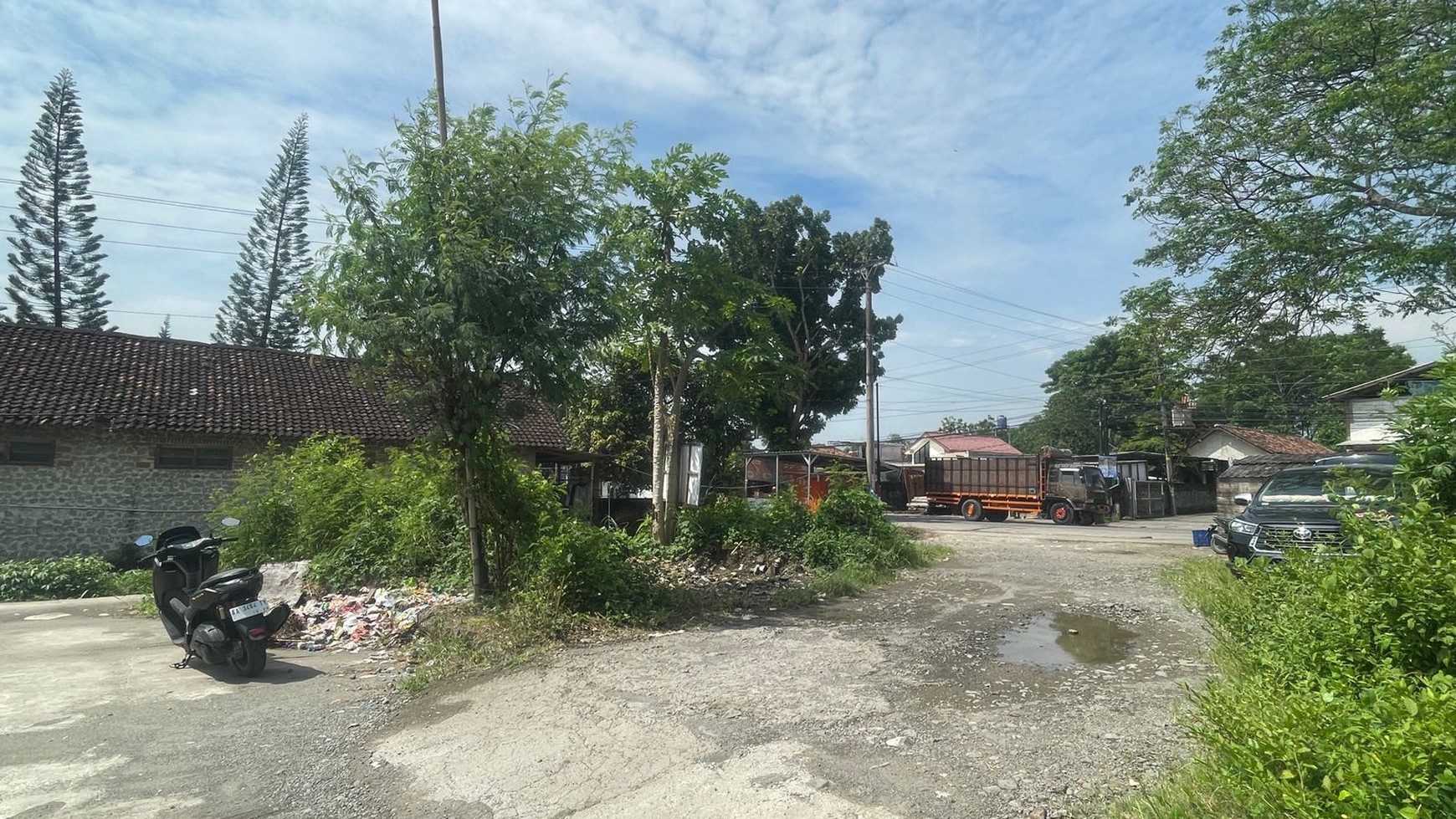 Disewakan Tanah Untuk Gudang Luas 1500 Meter Persegi Lokasi Jalan Prambanan-Piyungan Sleman