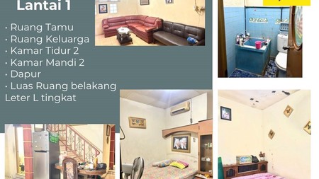 Dijual Rumah 2 lantai di Jl Pakis Sidorejo Surabaya Pusat
