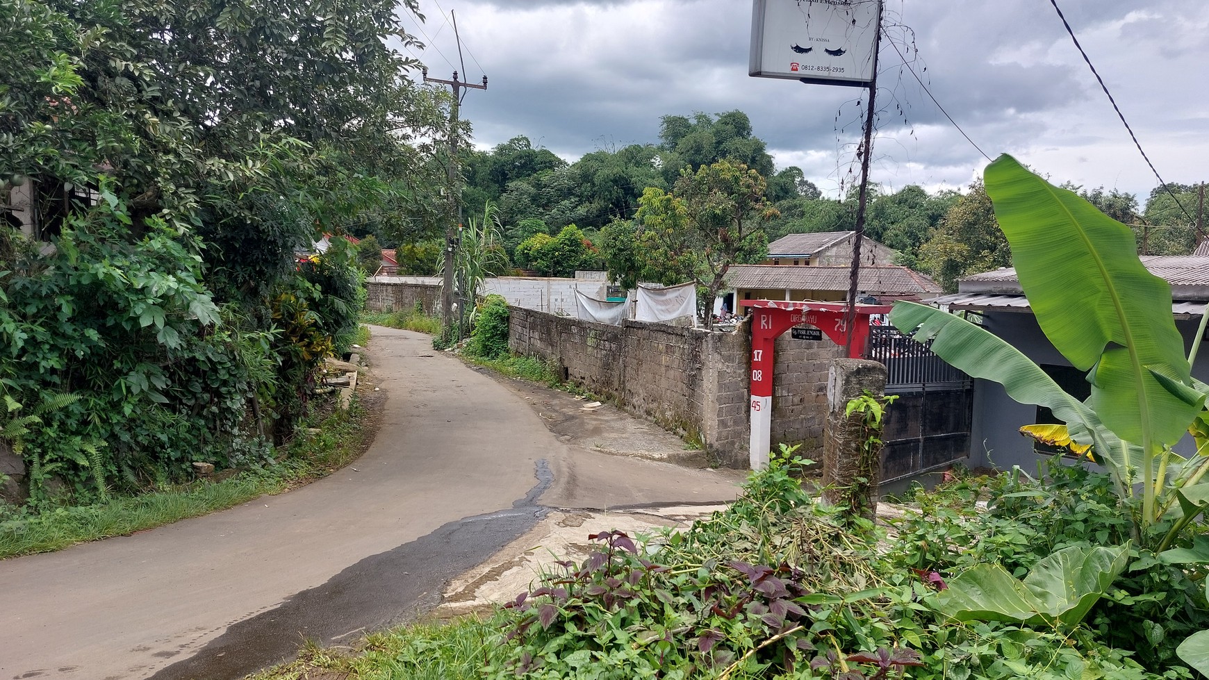 Kavling dipinggir jalan Raya Ciomas Sukaharja Cibinong