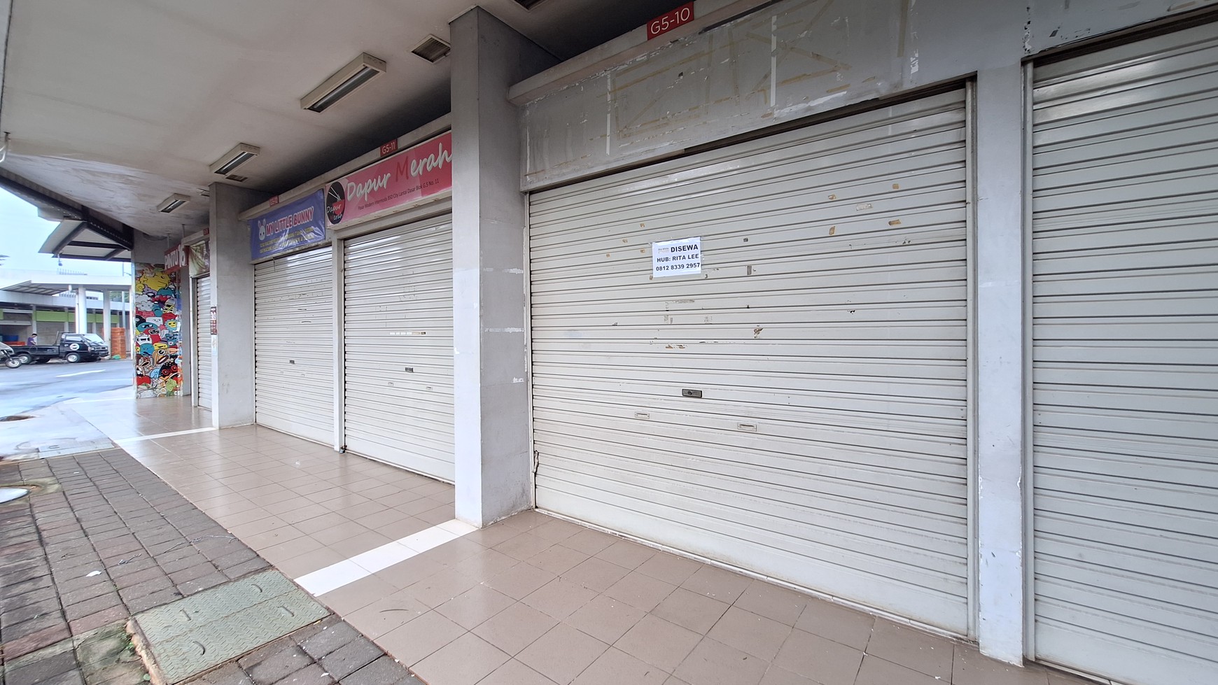 Disewa Kios Pasar Modern 2 Intermoda BSD City, Kondisi Bagus, Rapih, Siap Usaha.