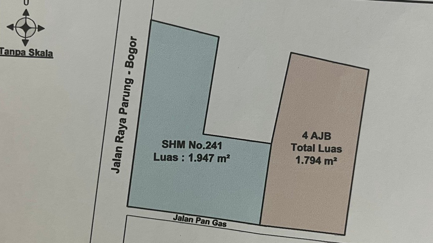 Rumah Hitung Tanah Area Cipete