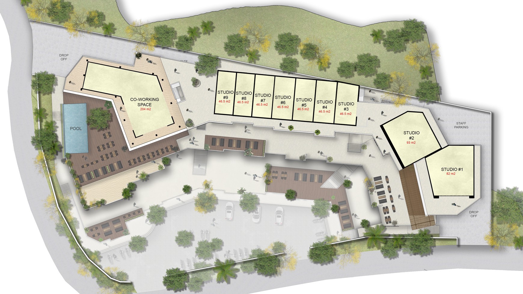 For Annual Rental - Brand new commercial space in area Bukit - Uluwatu , Bali