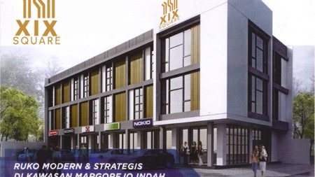 XIX SQUARE, RUKO BRAND NEW 3 LANTAI, MODERN & STRATEGIS DI MARGOREJO INDAH, DEKAT PLAZA MARINA