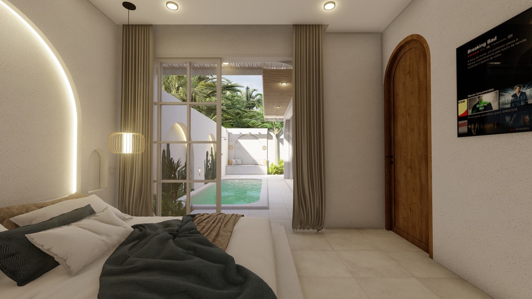 For Sale Leasehold - Brand new modern cozy villa in Kerobokan - Bali ( type  Nameera Mediterranean )