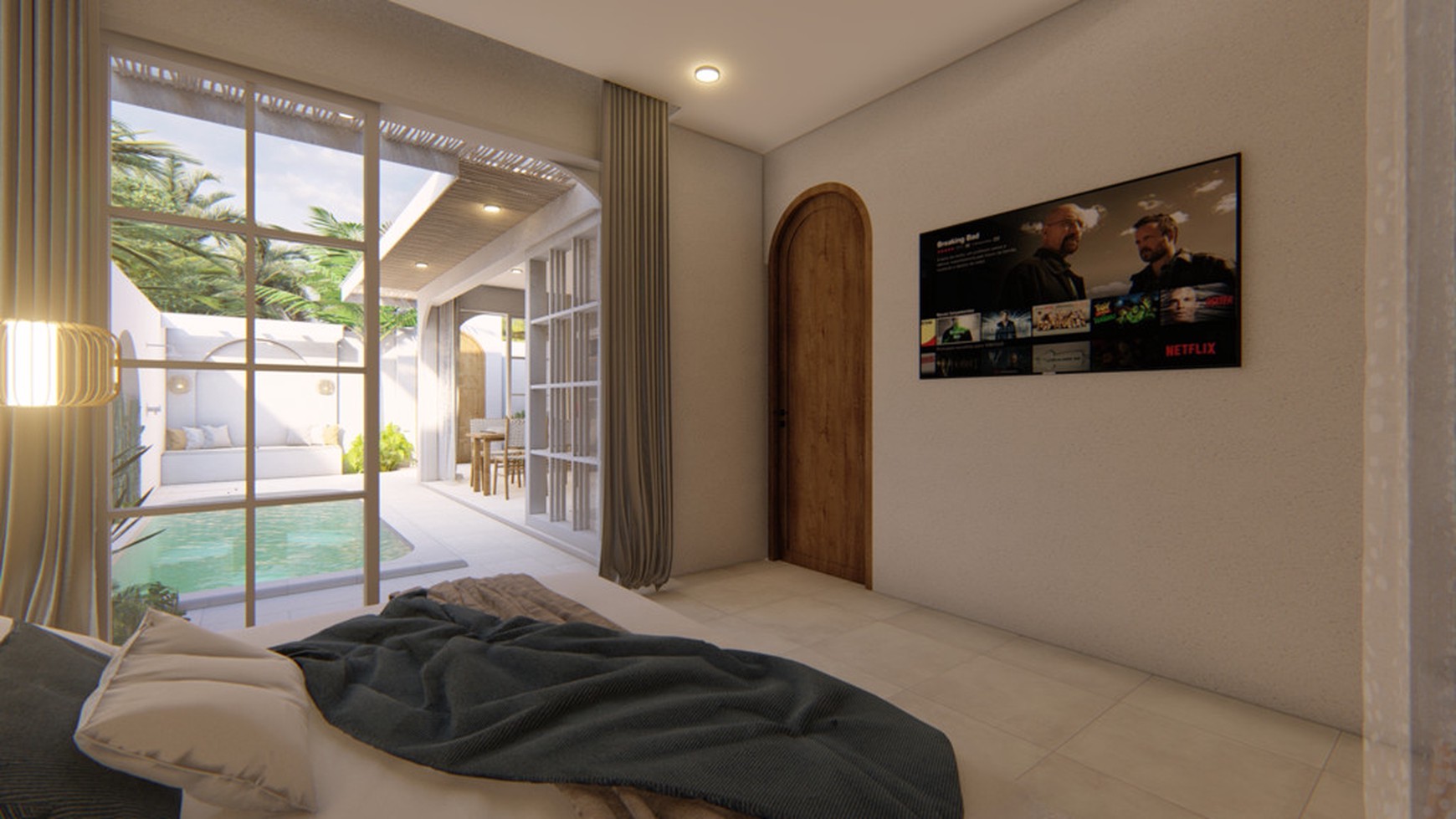 For Sale Leasehold - Brand new modern cozy villa in Kerobokan - Bali ( type  Nameera Mediterranean )