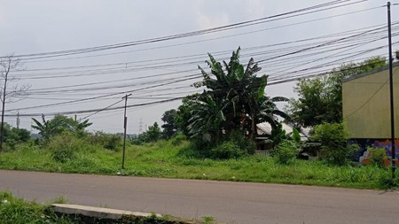 Tanah di pinggir jalan raya Bojong Nangka Cikeas depan Paspampres Gunung Putri Bogor