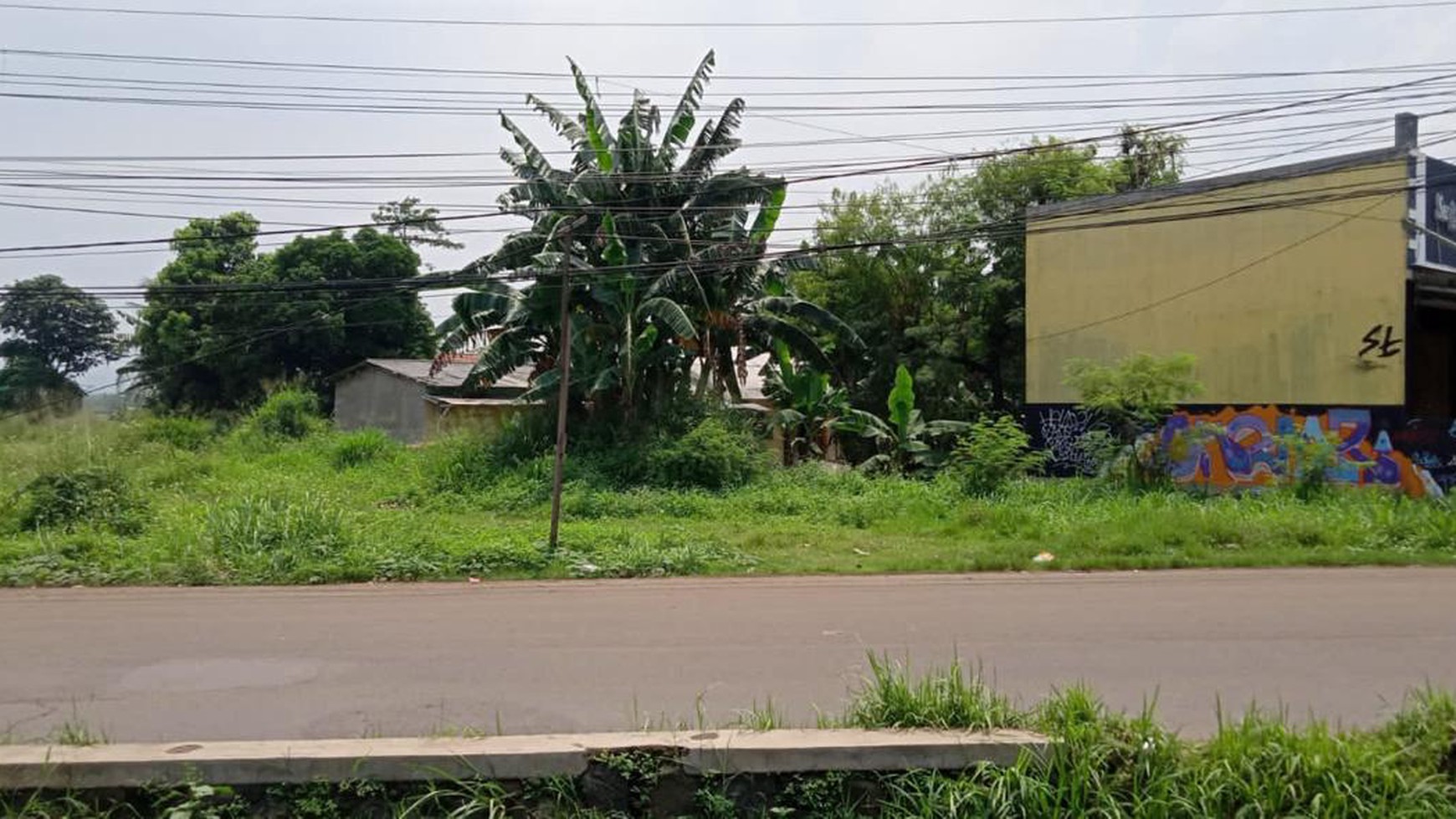 Tanah di pinggir jalan raya Bojong Nangka Cikeas depan Paspampres Gunung Putri Bogor