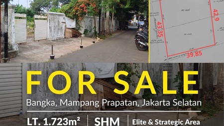 Di Jual Tanah area komersil lokasi di Jl Taman Kemang Bangka Jakarta Selatan