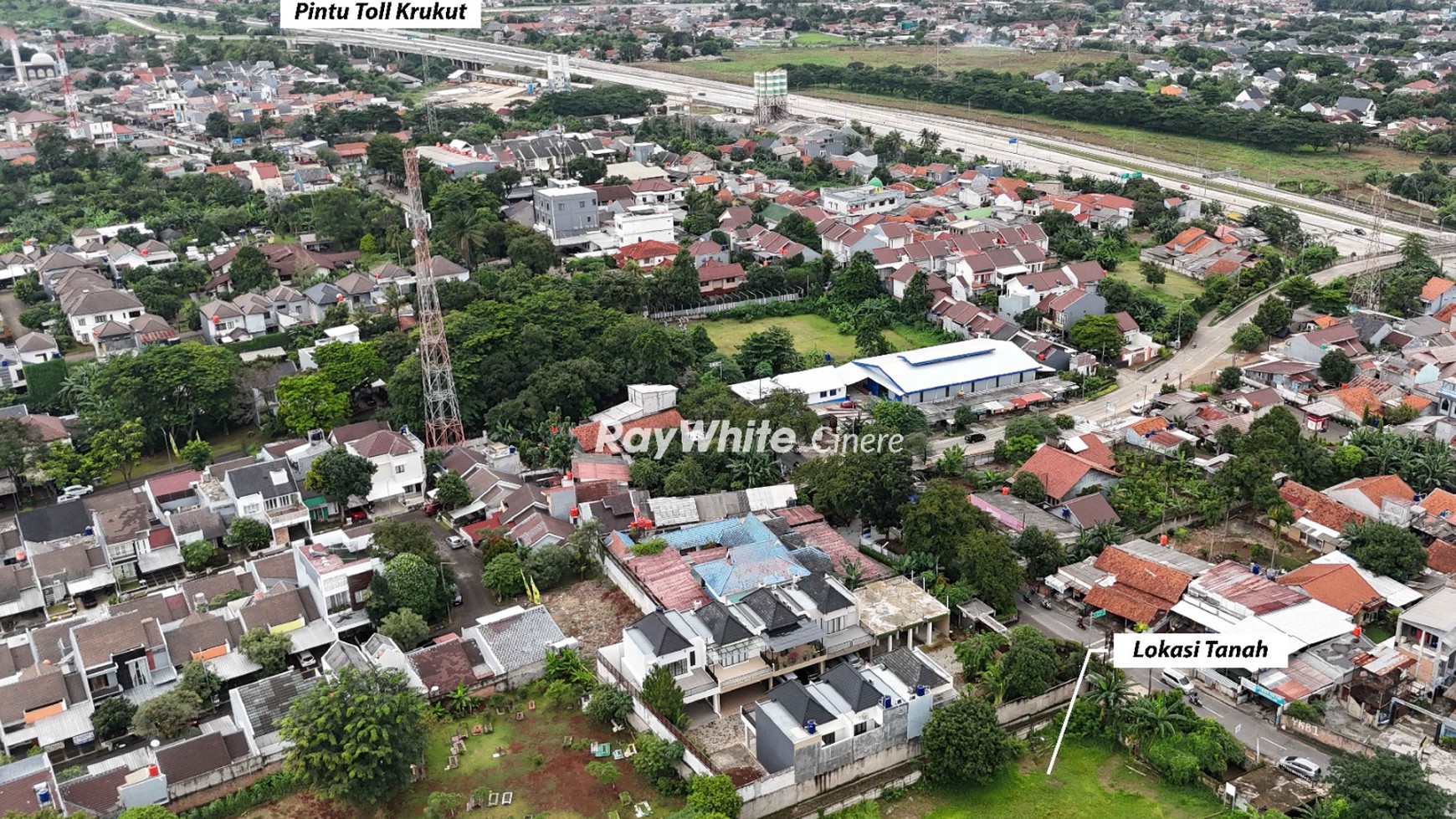 Tanah Luas di Krukut Lokasi Strategis & Siap Bangun Dekat Tol