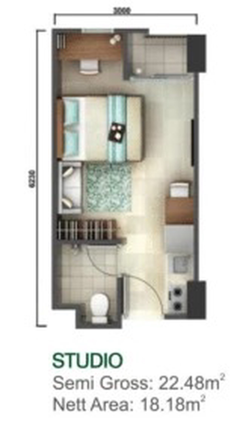 Apartemen Full Furnished siap huni