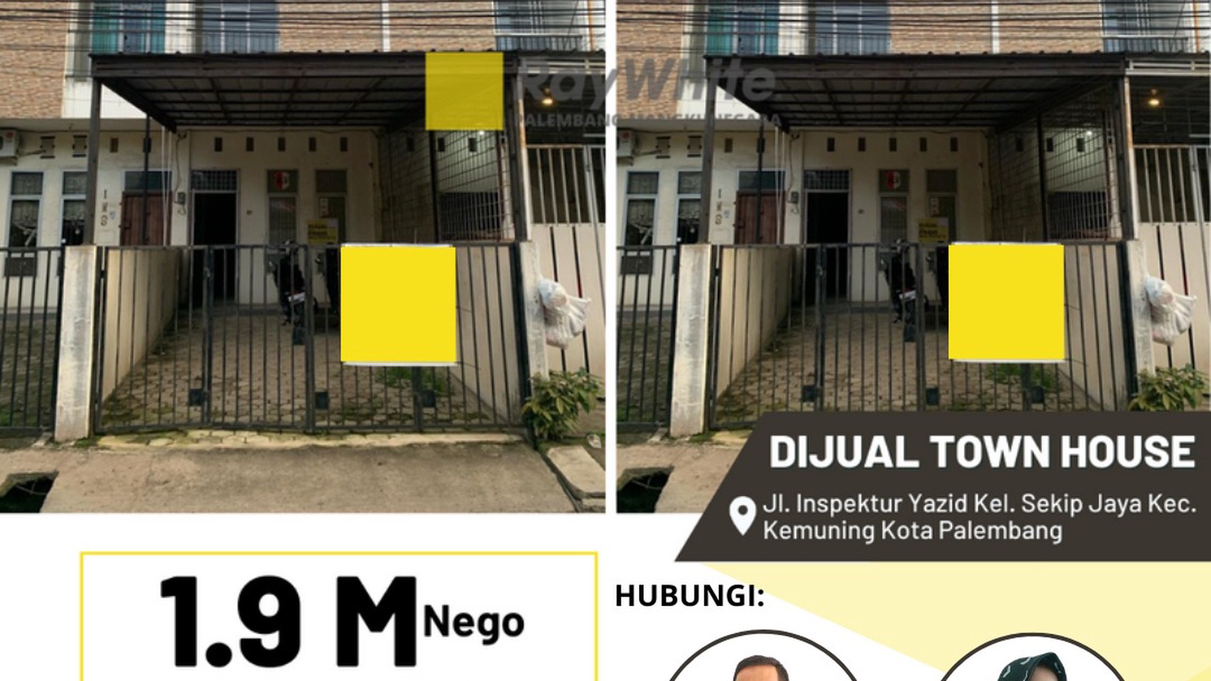 Dijual Town House Tengah Kota Palembang