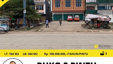 Disewaka  Ruko 3 Pintu dekat Terminal KM 12 Palembang