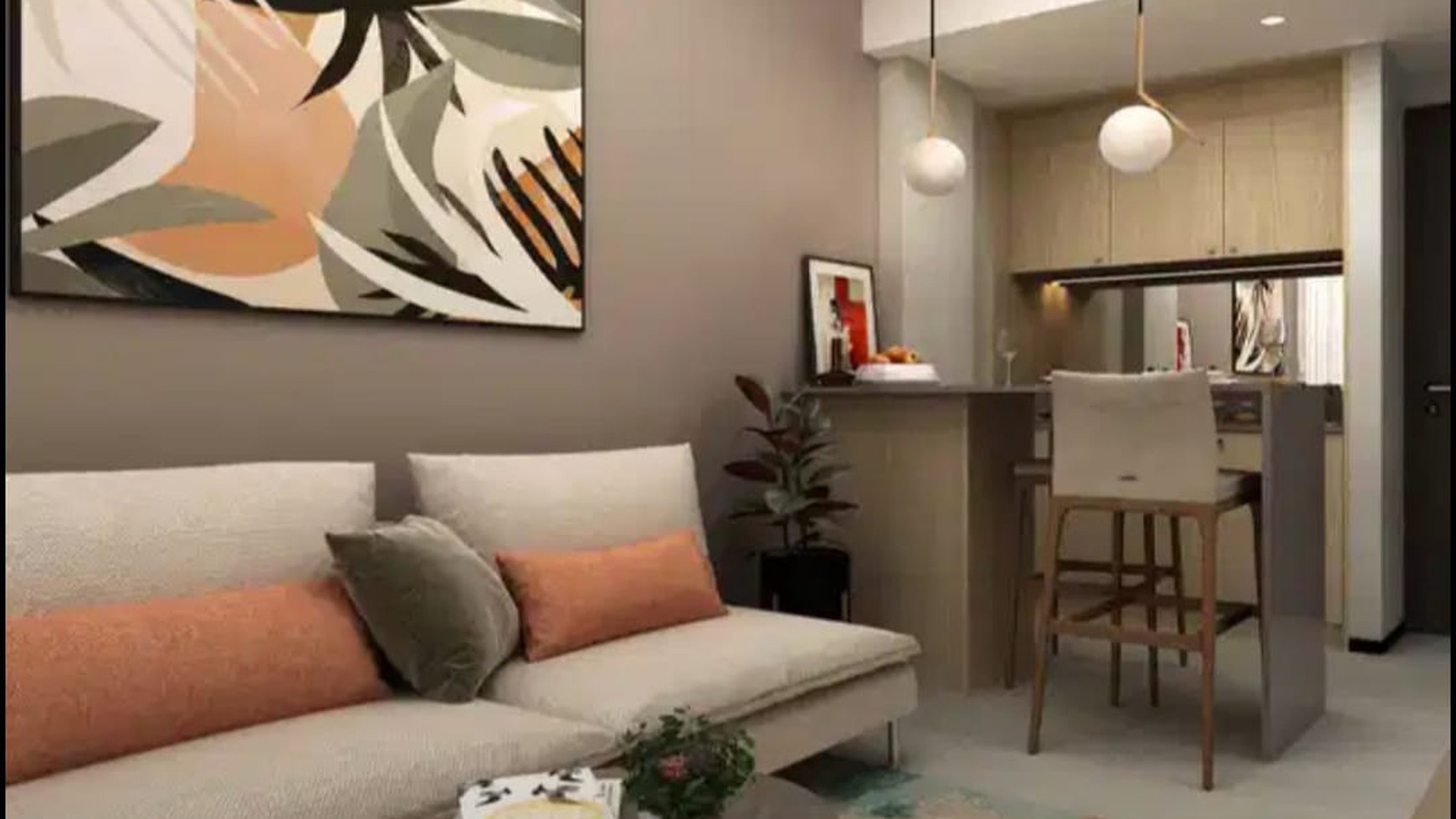 Apartemen Emerald 2 BR Tower A siap huni di Bintaro.