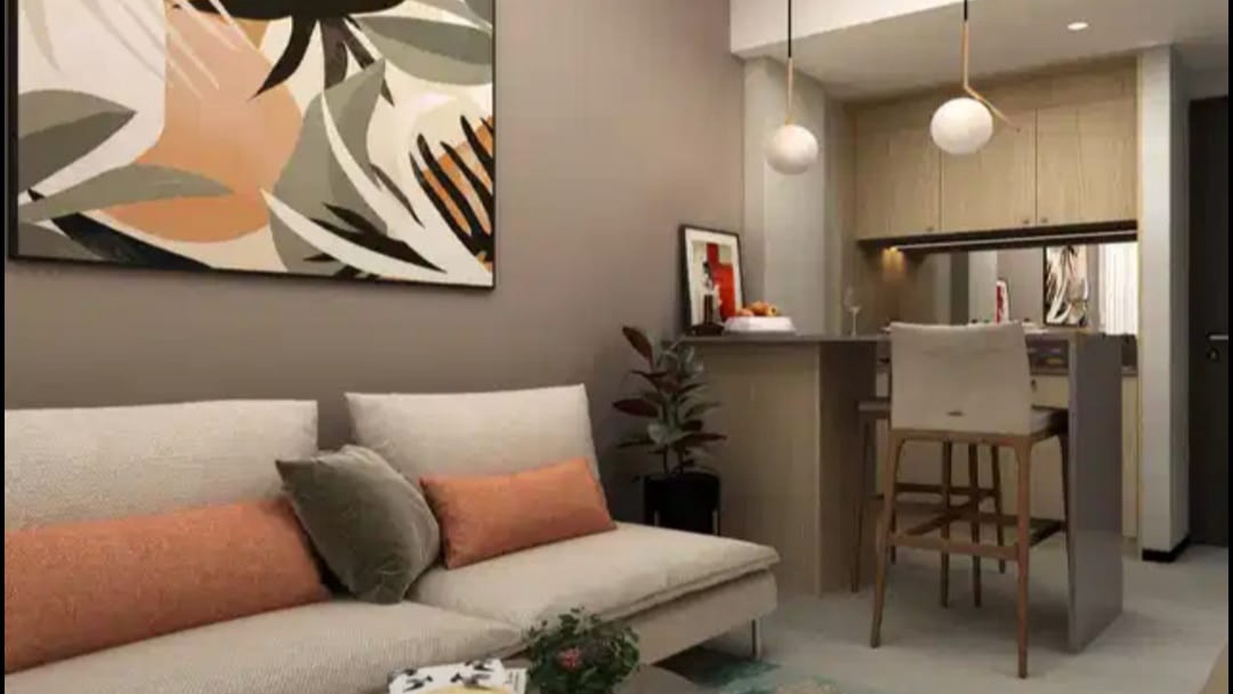 Apartemen Emerald 2 BR Tower A siap huni di Bintaro.