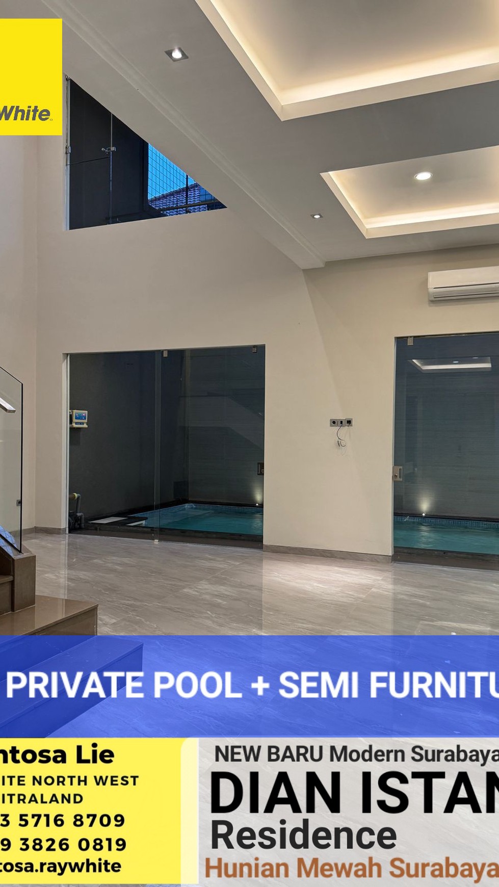 Murah Luas New Private Pool Rumah Dian Istana Dekat Graha Family, Pakuwon Indah, Citraland, Royal Residence, Bukit Darmo Golf, Pakuwon Mall, Supermall