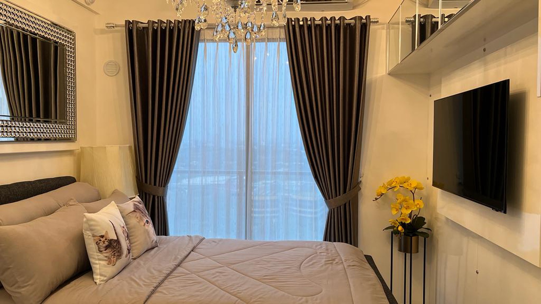 Full Furnished Apartemen Type Studio lantai 25 Sky House BSD City