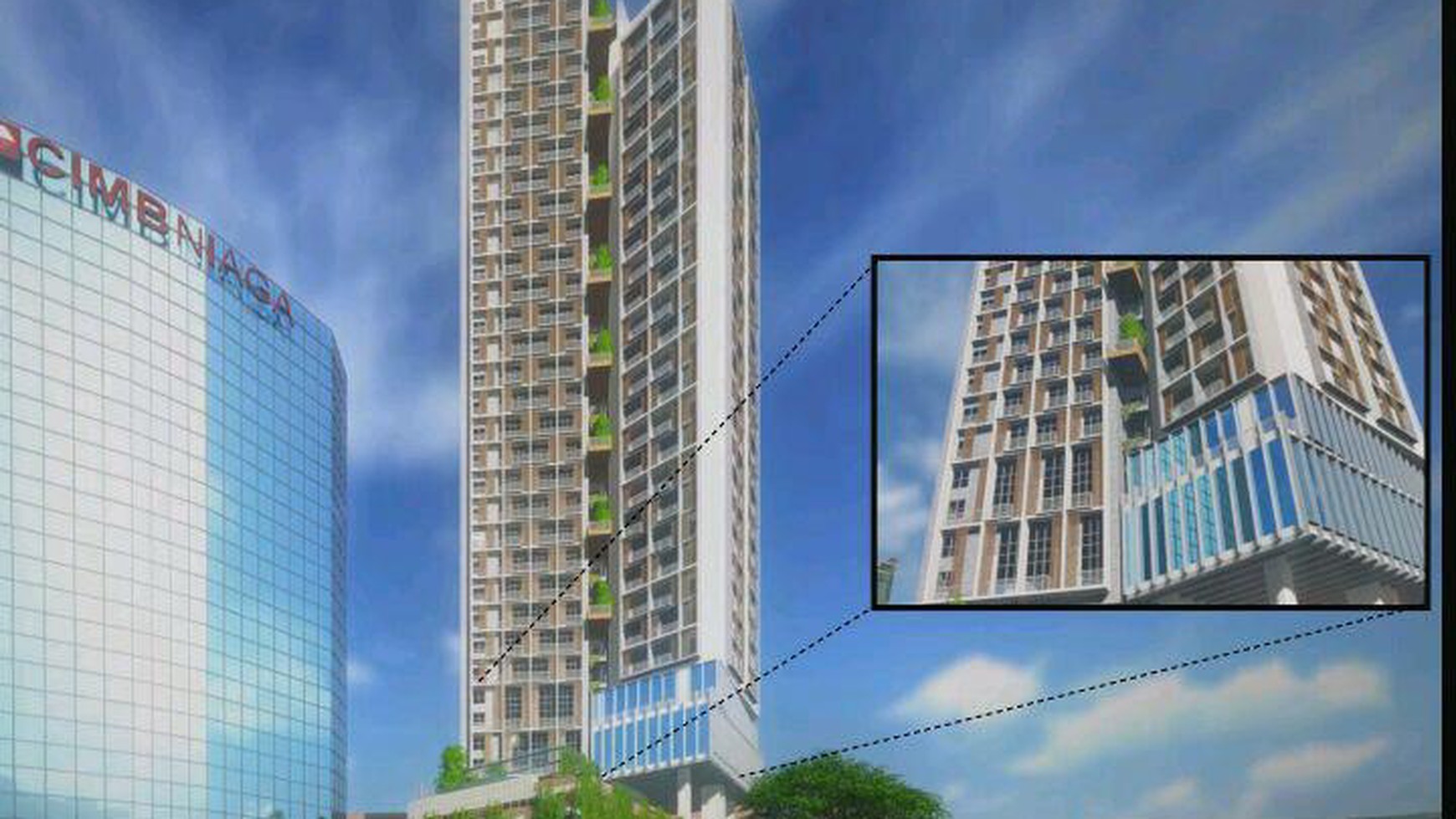 Termurah Apartemen Semi Furnished The Accent Type Loft Bintaro