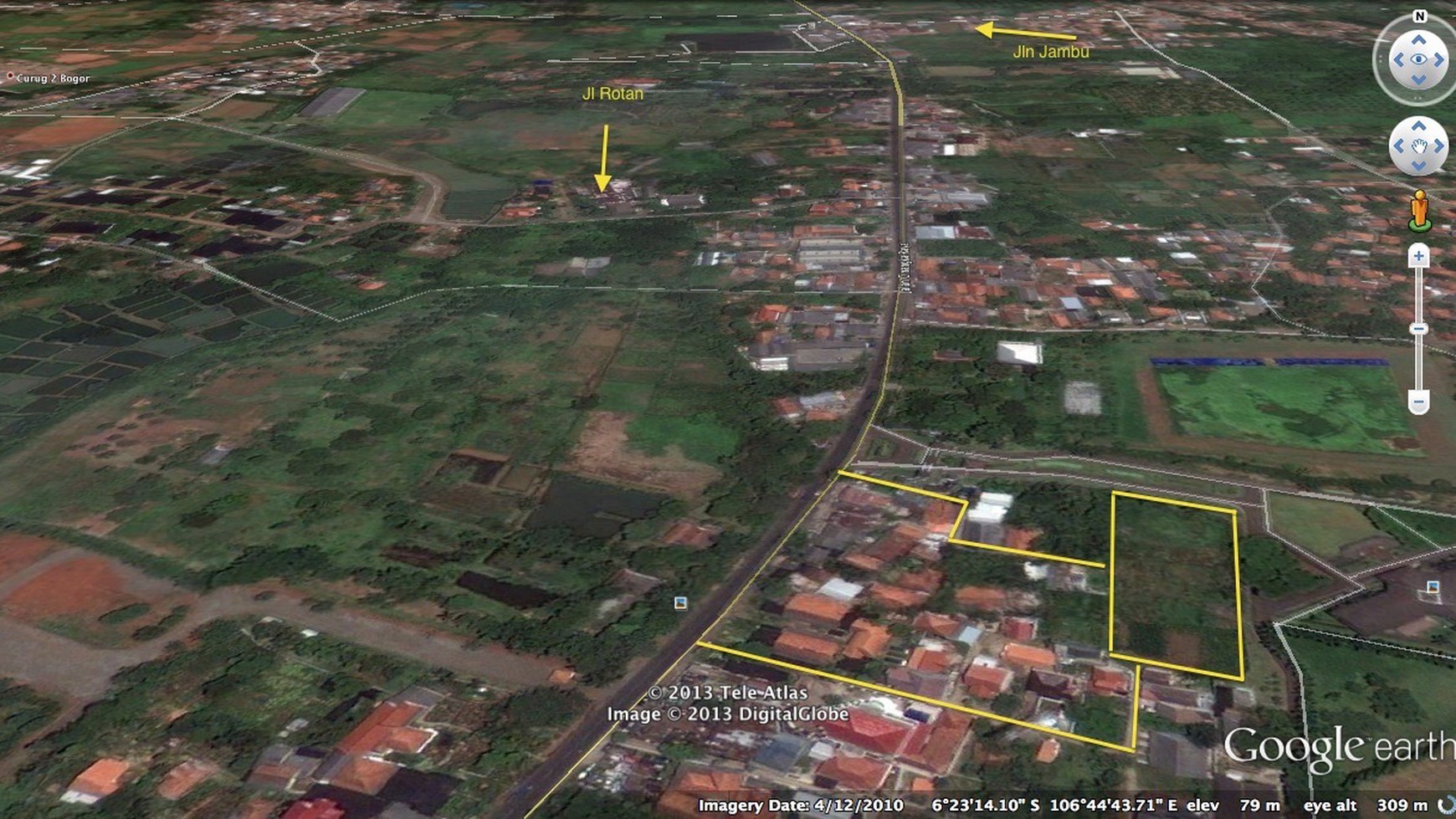 Tanah sawangan depok luas dekat the park sawangan 