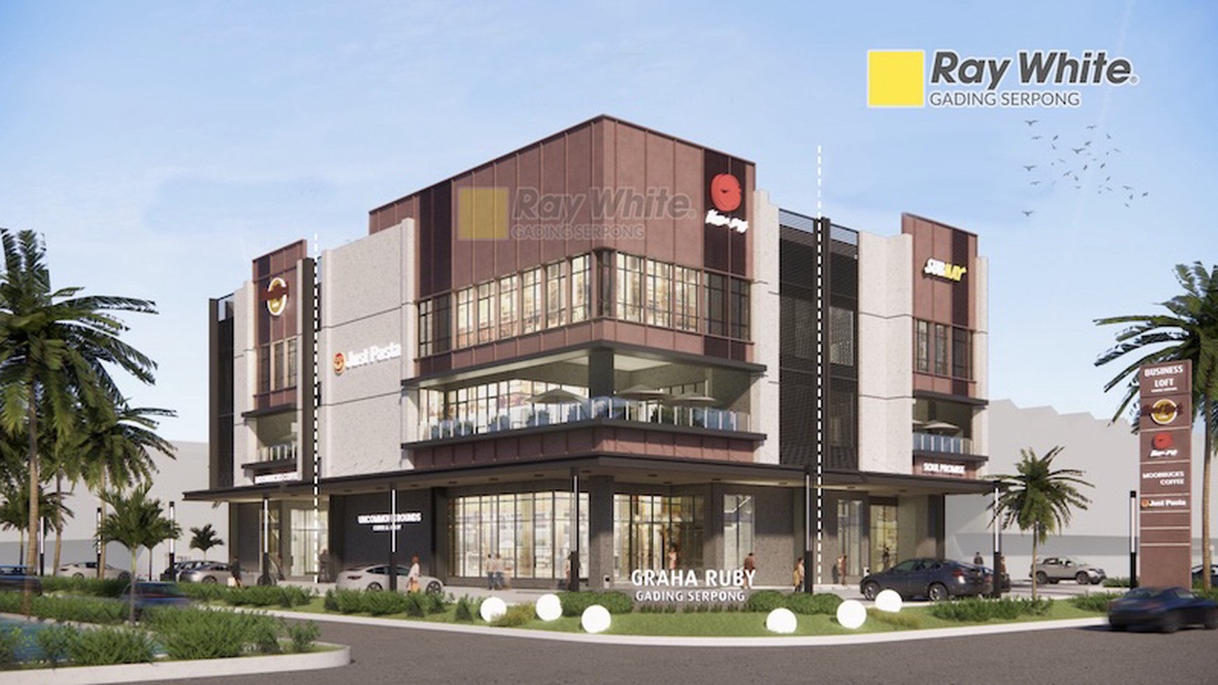 Disewakan Gedung Business Loft GRAHA RUBY (disamping bank Mandiri), Gading Serpong