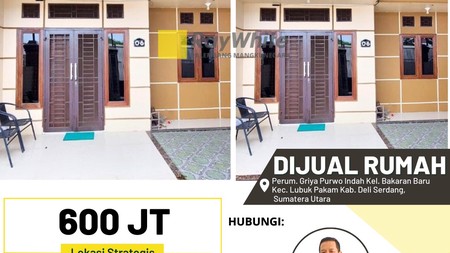 Rumah Dijual di Bakaran Batu Lubuk Pakam