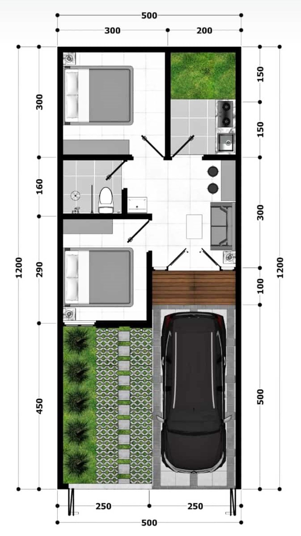 Rumah Hitung Tanah Area Cipete