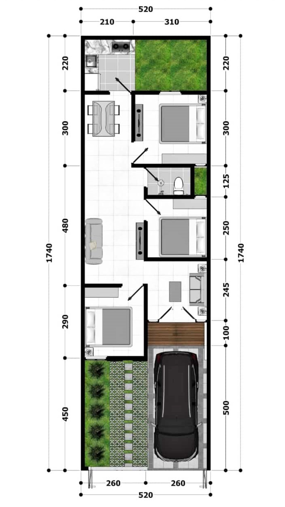 Rumah Baru Gress di Rungkut Harapan Surabaya Timur, Minimalis, Lokasi Dekat RAYA MERR