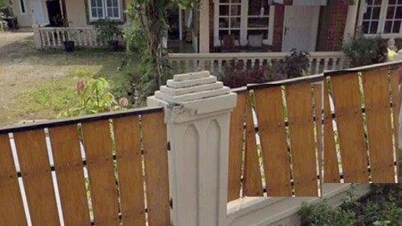 Rumah hitung tanah di Sukabumi