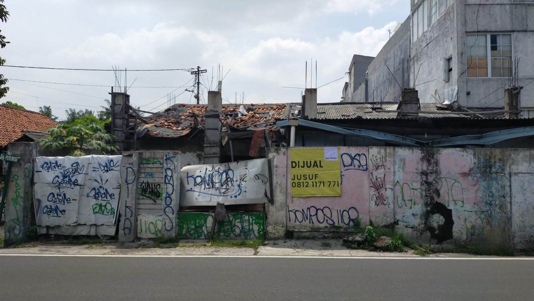 Tanah Siap Bangun Luas 247m2 Zonasi Komersial K2 di Jalan Raya Lenteng Agung