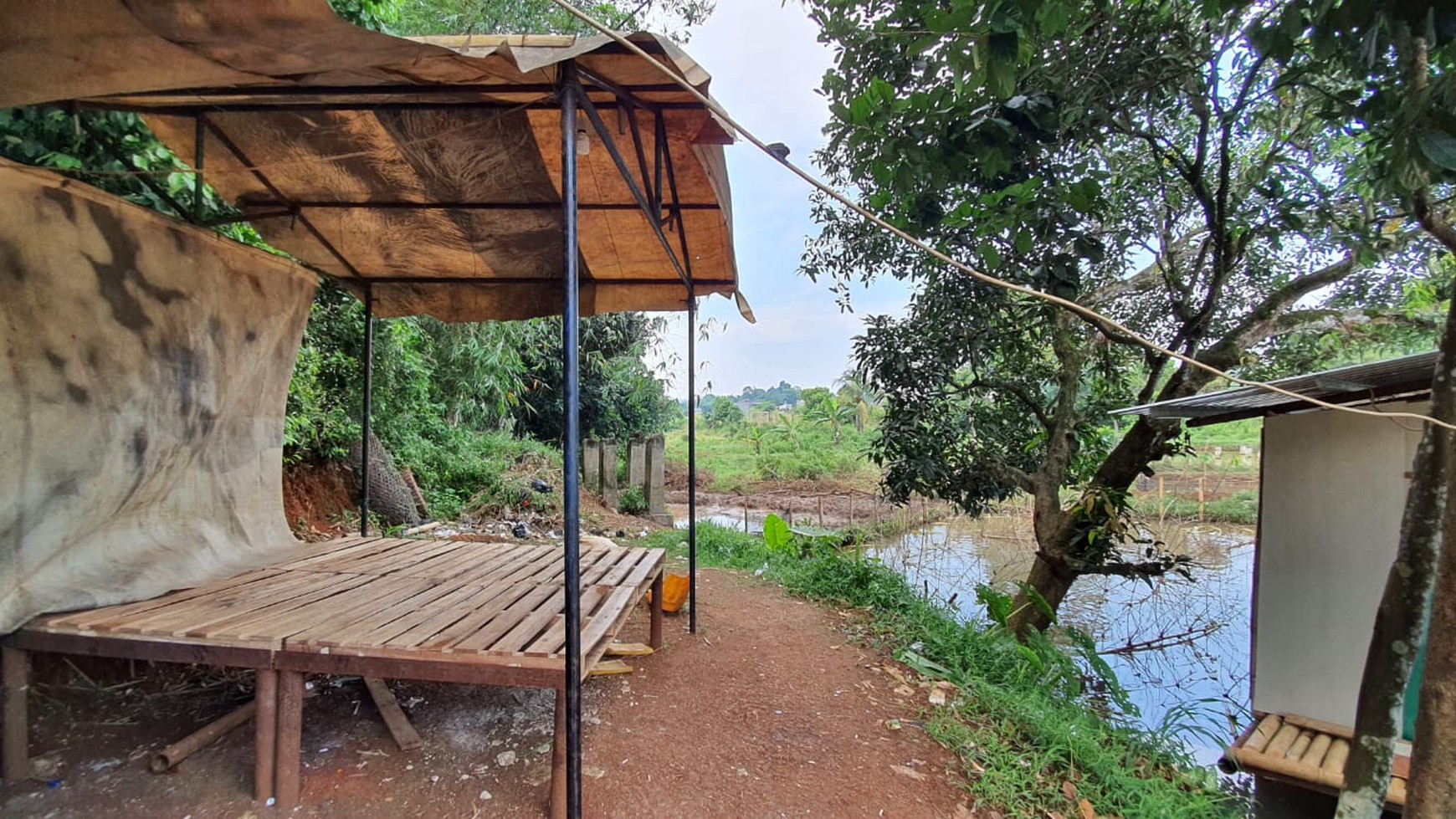 Kavling Terdapat Empang (Pemancingan) @Jl Raya Tegar Beriman Tajur Halang, Bogor