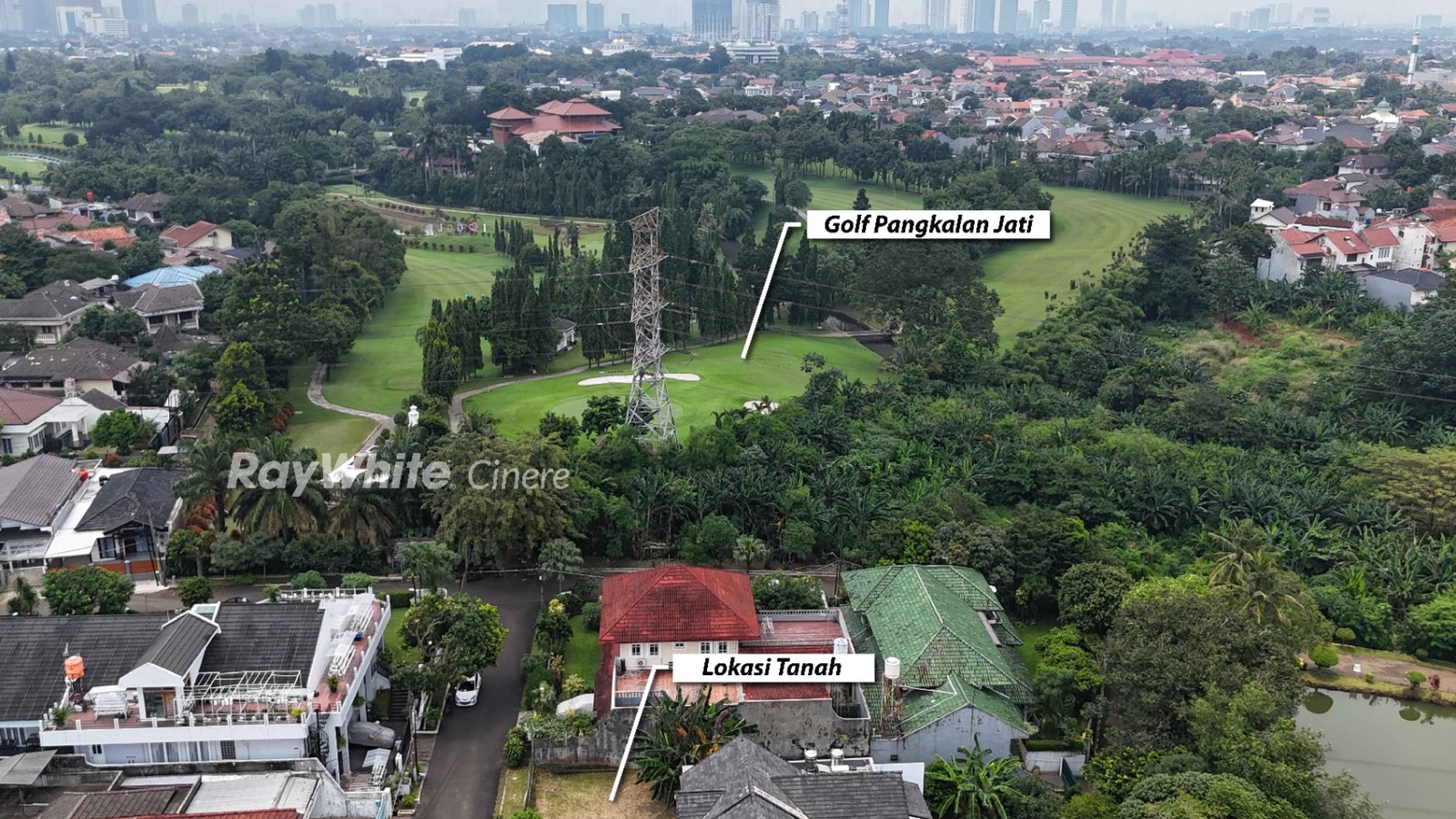 Tanah Luas 222 meter di Cinere, Harga Terbaik Lokasi Menarik