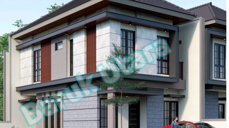 Dijual Rumah 2 lantai Hook di Baruk Utara Rungkut Surabaya