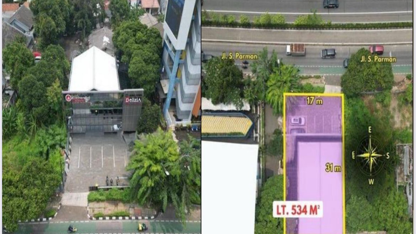 Di Jual Gedung Slipi  Jl  Letjen S Parman  Slipi  Jakarta Barat 