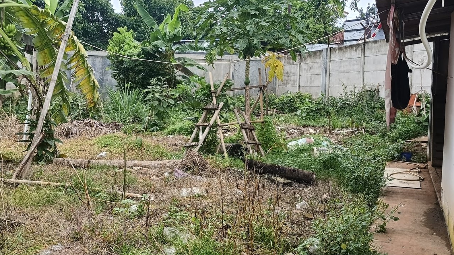 Kavling sudah ada bangunan gudang di Jl. Pondok Jagung Raya jelupang serpong