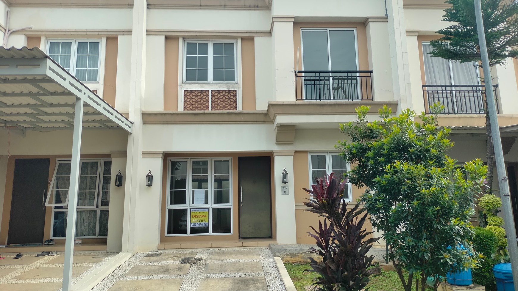 Rumah sewa Allegria Park dekat Santa Ursula BSD dan Pasar Modern 