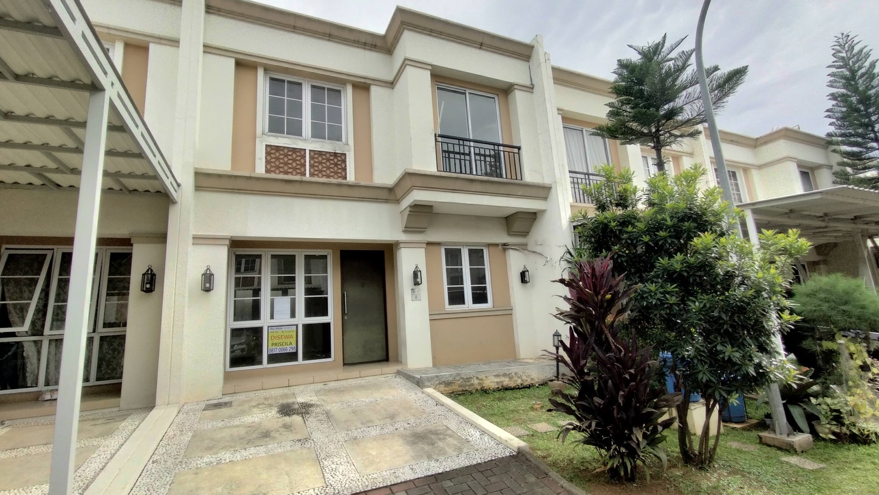 Rumah sewa Allegria Park dekat Santa Ursula BSD dan Pasar Modern 