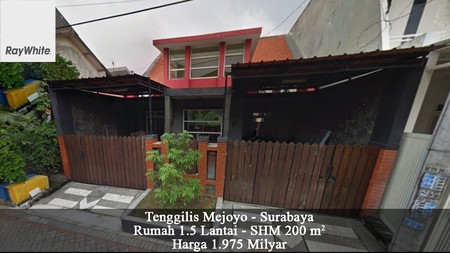 FOR SALE Rumah 1.5 Lantai Siap Huni Tenggilis Mejoyo Surabaya