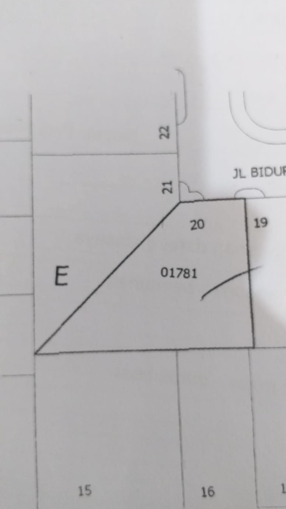 Super Murah Tanah Hoek 284m2 di Metland Tambun, Tambun Selatan  Bekasi 