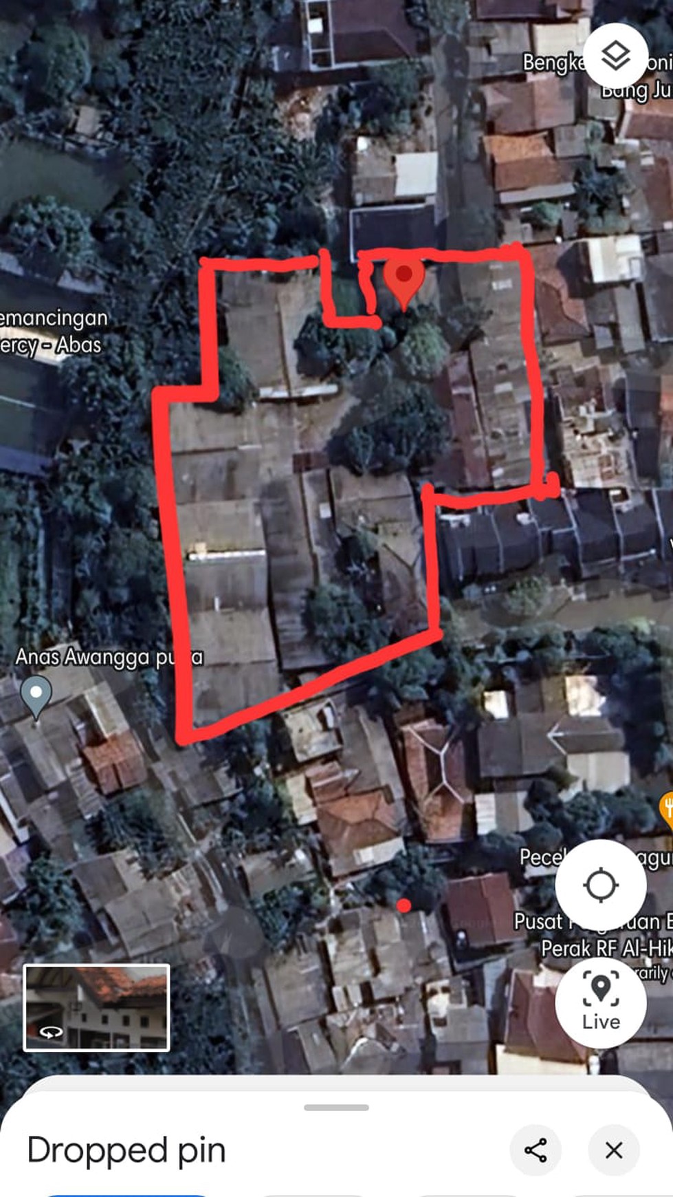 Dijual murah hanya 3.5jt/ m2 tanah kavling area ciputat tangerang selatan strategis